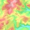 Mappa topografica Hoppstädten, altitudine, rilievo
