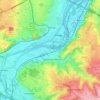 Mappa topografica 4020, altitudine, rilievo