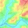 Mappa topografica Lago, altitudine, rilievo