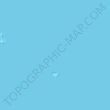 Mappa topografica Tom Thumb Islands, altitudine, rilievo