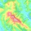 Mappa topografica Albugnano, altitudine, rilievo