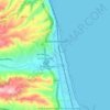 Mappa topografica Grottammare, altitudine, rilievo