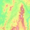 Mappa topografica Gibe, altitudine, rilievo