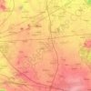 Mappa topografica Wiedemar, altitudine, rilievo