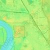 Mappa topografica Schloss Benrath, altitudine, rilievo