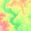 Mappa topografica Lake Whitney, altitudine, rilievo