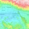 Mappa topografica Cercado, altitudine, rilievo