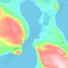 Mappa topografica Gascoyne Inlet, altitudine, rilievo
