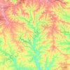 Mappa topografica East Branch Pecatonica RIver, altitudine, rilievo