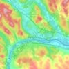 Mappa topografica Edmundston, altitudine, rilievo