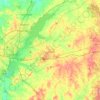Mappa topografica Rankin County, altitudine, rilievo