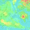 Mappa topografica St. Marys River, altitudine, rilievo