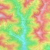 Mappa topografica Badalucco, altitudine, rilievo