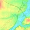 Mappa topografica Schkortleben, altitudine, rilievo