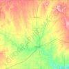 Mappa topografica Runnels County, altitudine, rilievo