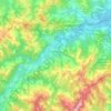 Mappa topografica Fontanelice, altitudine, rilievo