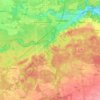 Mappa topografica Spechthausen, altitudine, rilievo