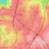 Mappa topografica Waitara, altitudine, rilievo