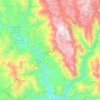 Mappa topografica Santa Cruz Itundujia, altitudine, rilievo