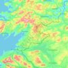 Mappa topografica Donegal Municipal District, altitudine, rilievo