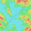 Mappa topografica Aylen Lake, altitudine, rilievo