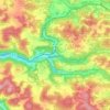 Mappa topografica Weigendorf, altitudine, rilievo