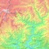 Mappa topografica Mangan, altitudine, rilievo
