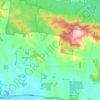 Mappa topografica Tynong North, altitudine, rilievo