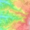 Mappa topografica Santo Stefano in Aspromonte, altitudine, rilievo