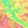 Mappa topografica Pockau-Lengefeld, altitudine, rilievo