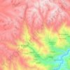 Mappa topografica Lucre, altitudine, rilievo