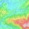 Mappa topografica Leffe, altitudine, rilievo