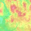 Mappa topografica Заячье-Холмское сельское поселение, altitudine, rilievo