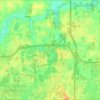 Mappa topografica DeWitt Charter Township, altitudine, rilievo
