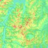 Mappa topografica Parelheiros, altitudine, rilievo