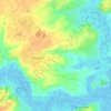 Mappa topografica Picauville, altitudine, rilievo