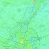 Mappa topografica Gand, altitudine, rilievo