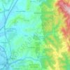 Mappa topografica Eiras e São Paulo de Frades, altitudine, rilievo