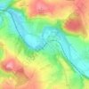 Mappa topografica Silberstraße, altitudine, rilievo