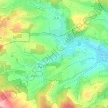 Mappa topografica 36219, altitudine, rilievo