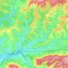Mappa topografica 6750, altitudine, rilievo