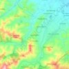 Mappa topografica Poggio Torriana, altitudine, rilievo