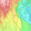 Mappa topografica Marano Ticino, altitudine, rilievo