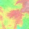 Mappa topografica Afghanistan, altitudine, rilievo