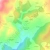 Mappa topografica Santalla de Agrón, altitudine, rilievo