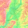 Mappa topografica Louisville, altitudine, rilievo