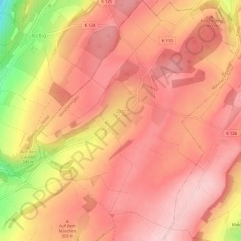 Mappa topografica Söst, altitudine, rilievo