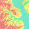 Mappa topografica Илья-Высоковское сельское поселение, altitudine, rilievo
