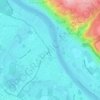 Mappa topografica Laubegast, altitudine, rilievo
