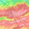 Mappa topografica Courrière, altitudine, rilievo